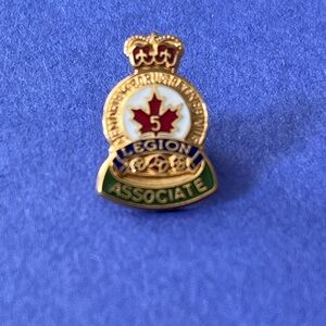 Vintage Royal Canadian Legion Associate 5 Year Pin